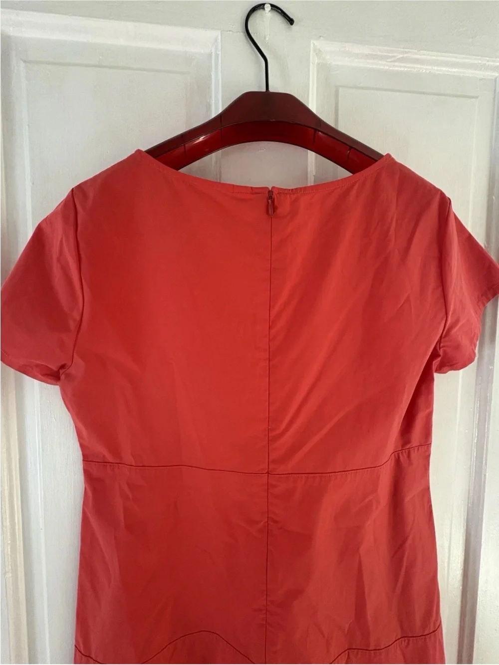 Uniqlo Red Short Sleeve Sheath Dress